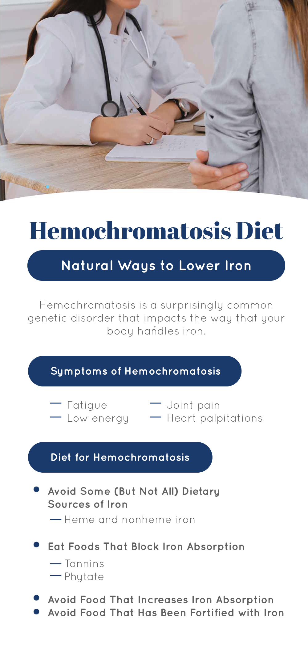 Hemochromatosis Diet and Symptoms of Hemochromatosis