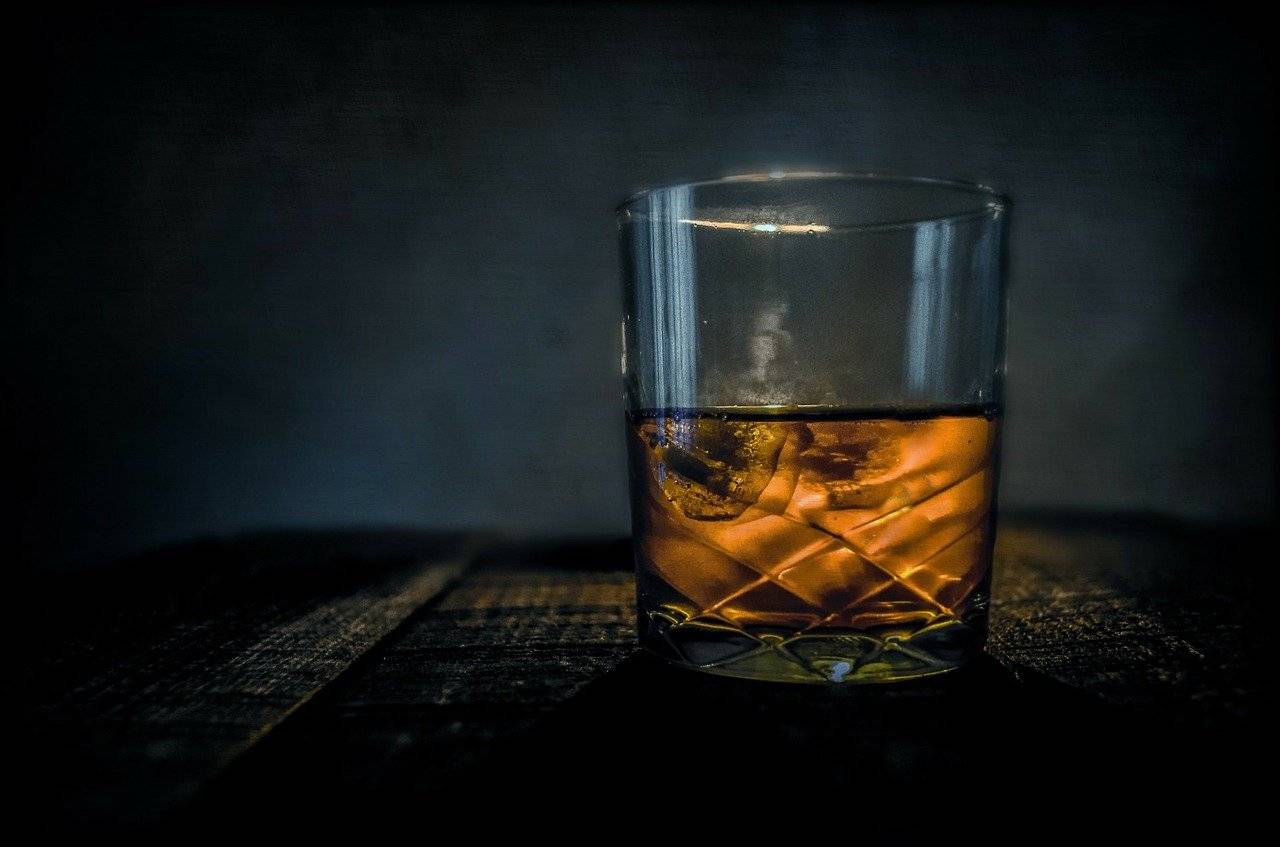 a glass of whisky
