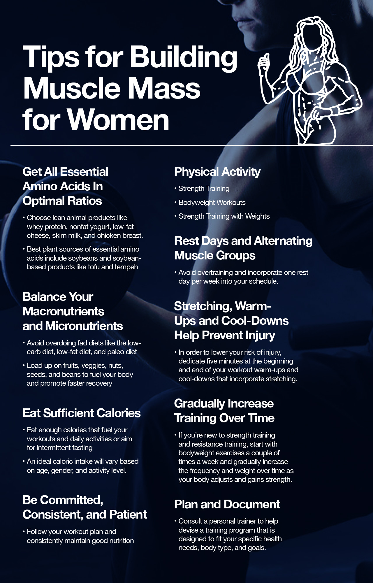 Tips for Building Muscle Mass for Women